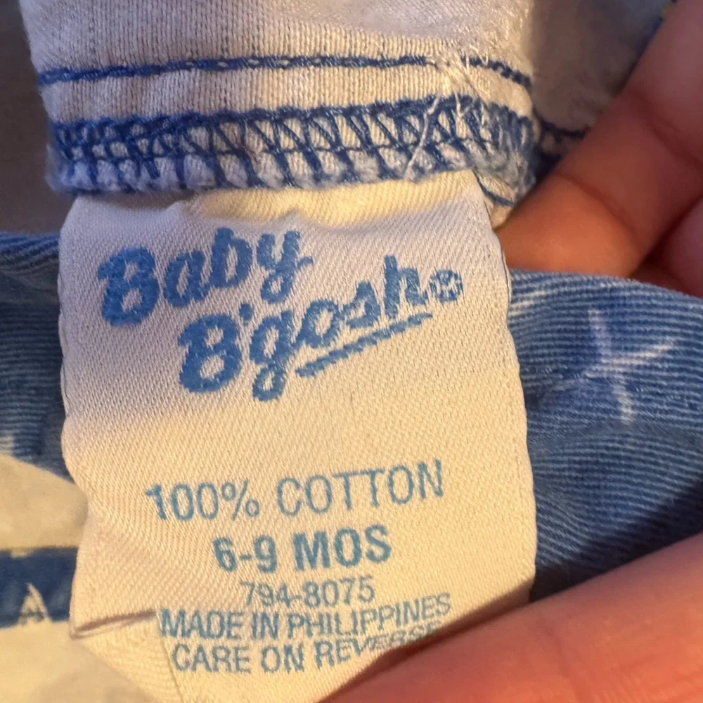 Vintage Oshkosh bgosh‎ shortalls overalls sea turtle 90’s rare print size 6-9 M